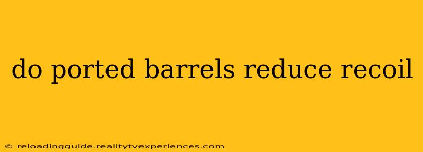 do ported barrels reduce recoil