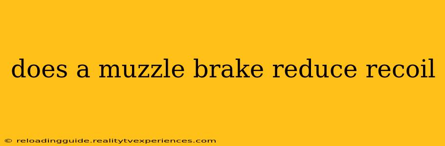 does a muzzle brake reduce recoil