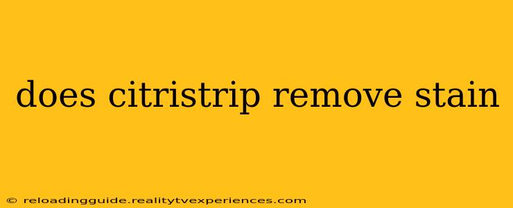 does citristrip remove stain