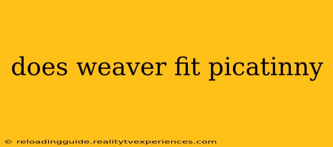 does weaver fit picatinny