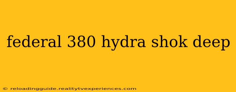 federal 380 hydra shok deep