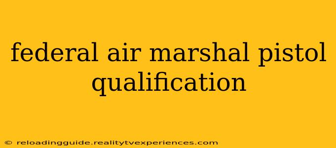 federal air marshal pistol qualification