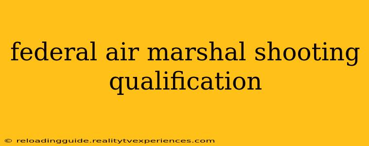 federal air marshal shooting qualification