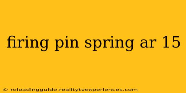 firing pin spring ar 15