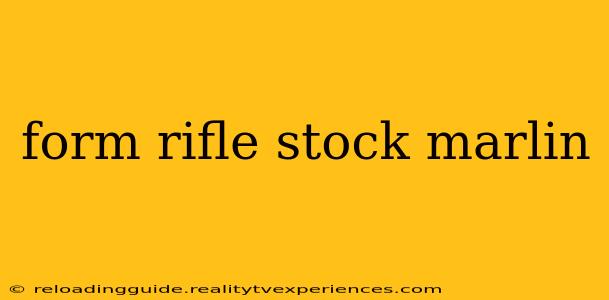 form rifle stock marlin