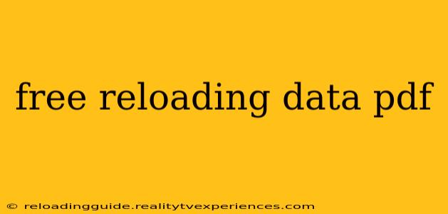 free reloading data pdf