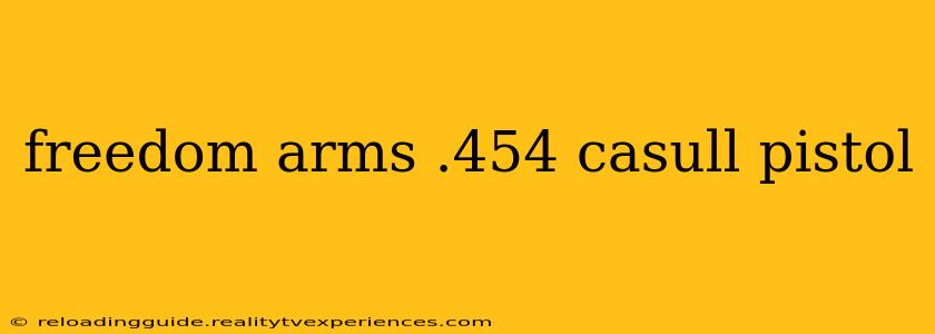 freedom arms .454 casull pistol