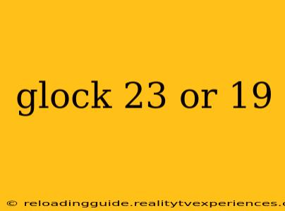 glock 23 or 19