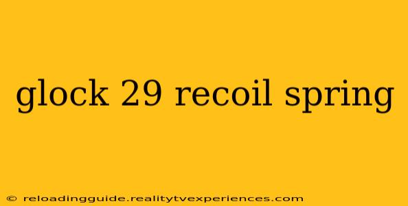 glock 29 recoil spring