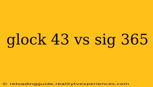 glock 43 vs sig 365