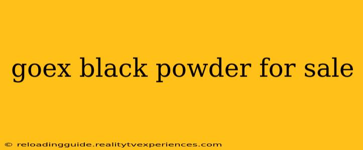 goex black powder for sale