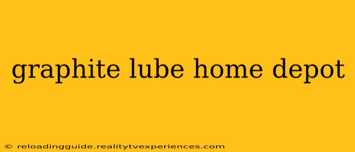 graphite lube home depot