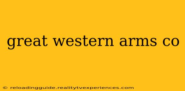 great western arms co