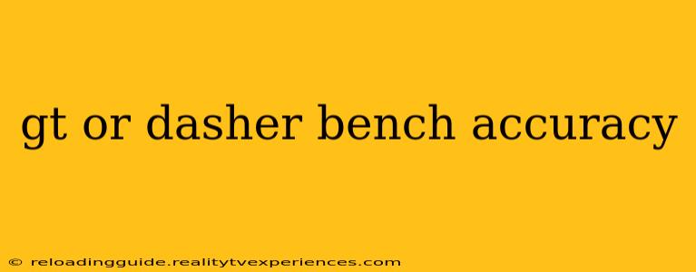 gt or dasher bench accuracy