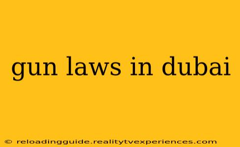 gun laws in dubai