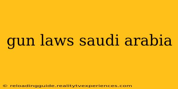 gun laws saudi arabia