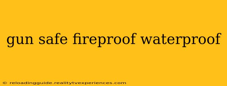 gun safe fireproof waterproof