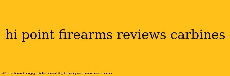 hi point firearms reviews carbines