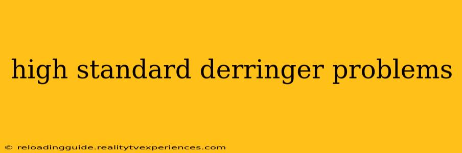 high standard derringer problems