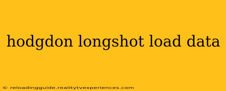 hodgdon longshot load data