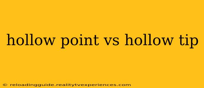 hollow point vs hollow tip