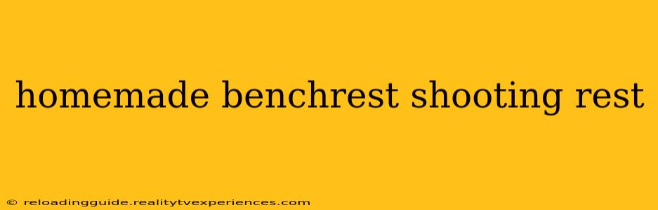 homemade benchrest shooting rest