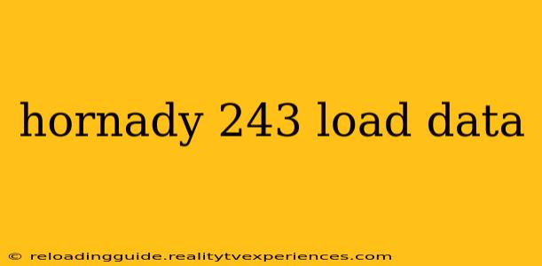 hornady 243 load data