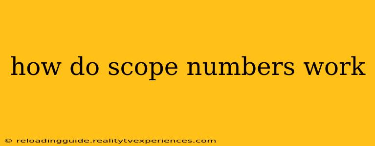 how do scope numbers work