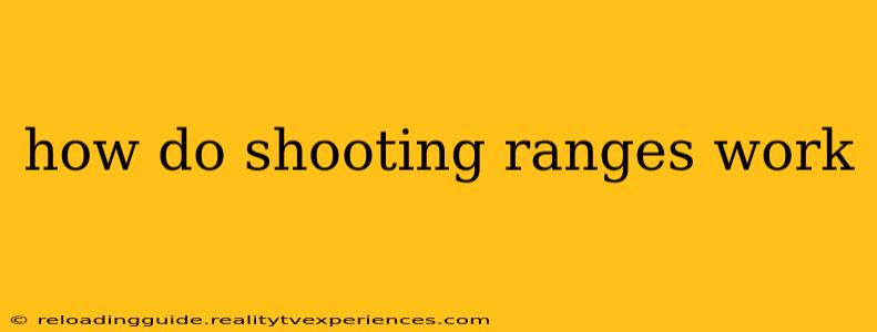 how do shooting ranges work