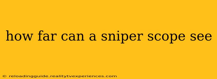 how far can a sniper scope see