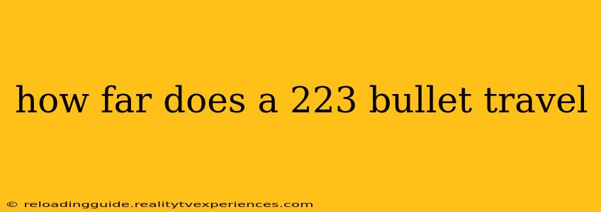 how far does a 223 bullet travel