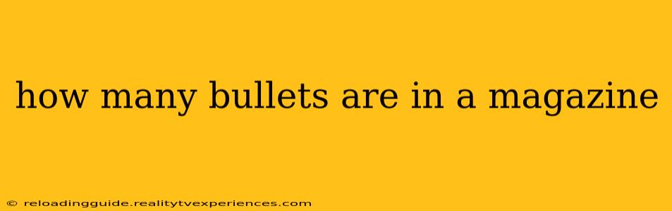 how many bullets are in a magazine