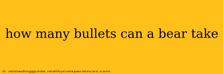 how many bullets can a bear take