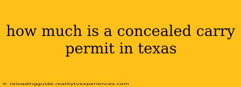 how much is a concealed carry permit in texas