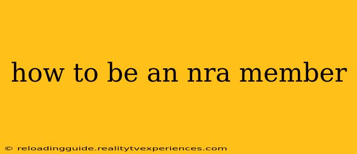 how to be an nra member