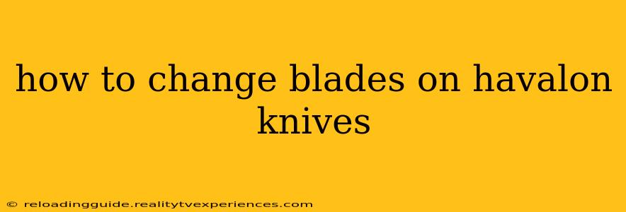 how to change blades on havalon knives