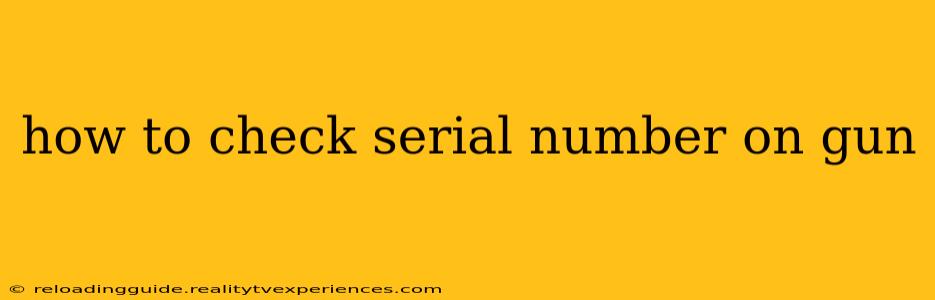 how to check serial number on gun