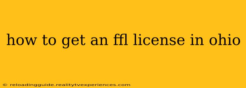 how to get an ffl license in ohio