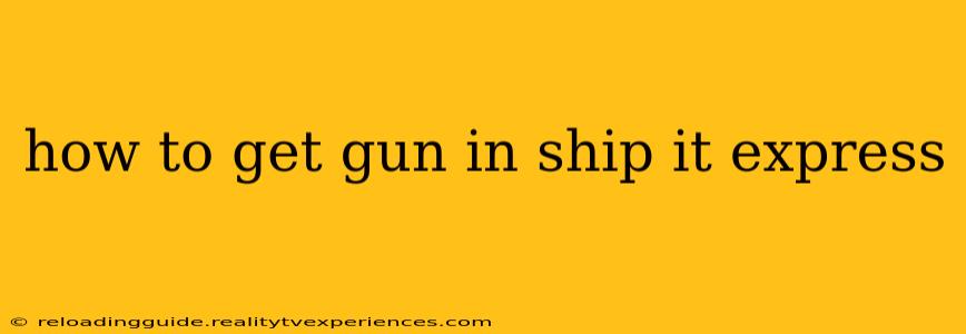 how to get gun in ship it express