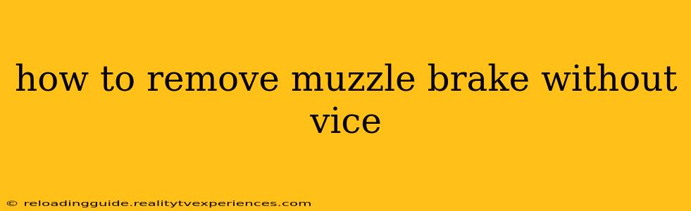 how to remove muzzle brake without vice