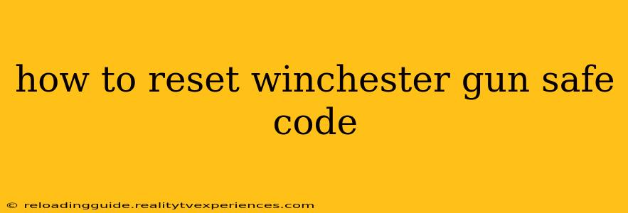 how to reset winchester gun safe code