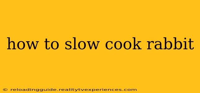 how to slow cook rabbit