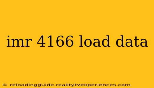 imr 4166 load data