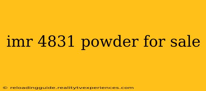 imr 4831 powder for sale