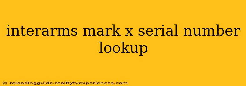 interarms mark x serial number lookup