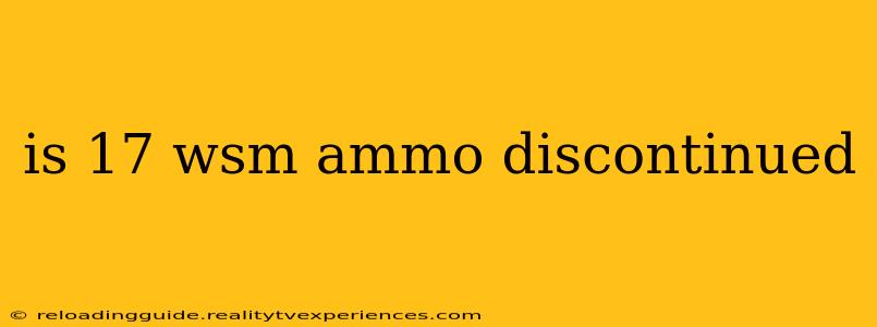 is 17 wsm ammo discontinued