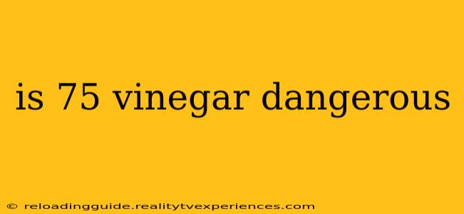 is 75 vinegar dangerous