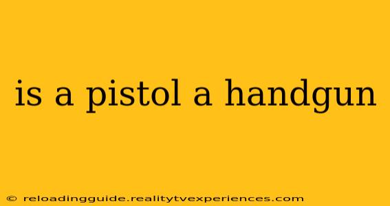 is a pistol a handgun