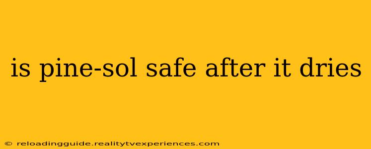 is pine-sol safe after it dries