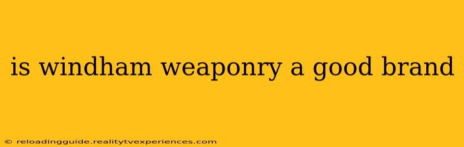 is windham weaponry a good brand